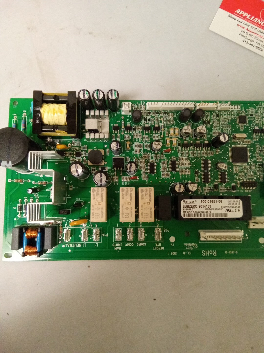 SUBZERO 9014153/100-01651-06 Refrigerator Control Board AK-401