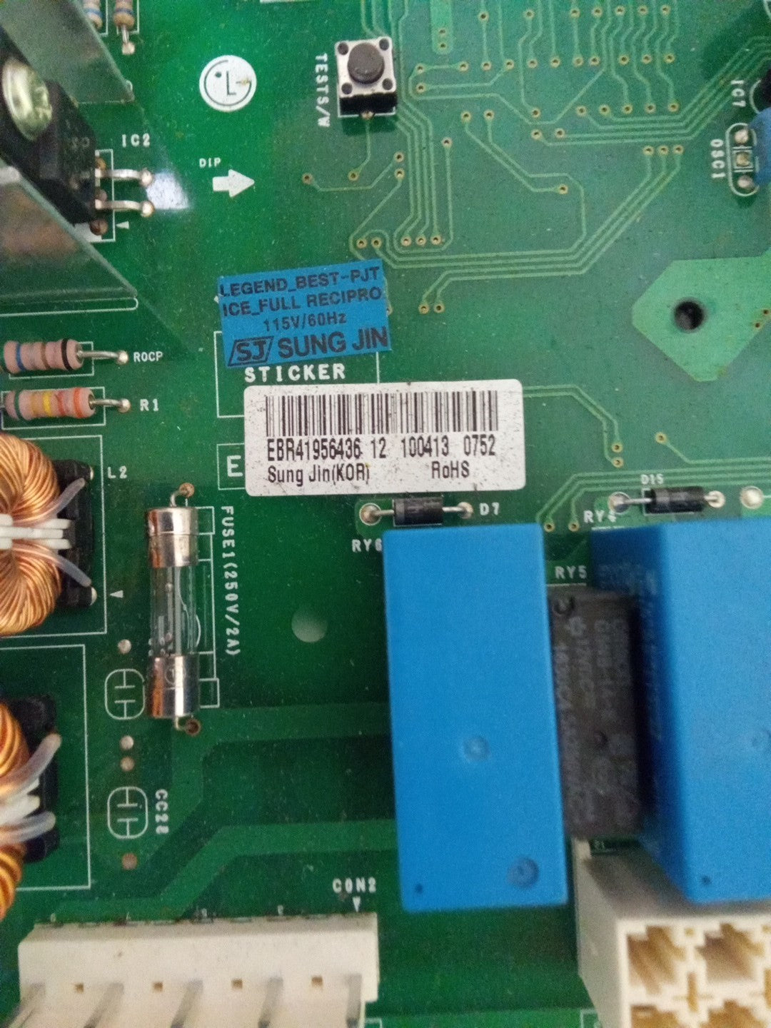 EBR41956436 LG Refrigerator Control Board AMK-274