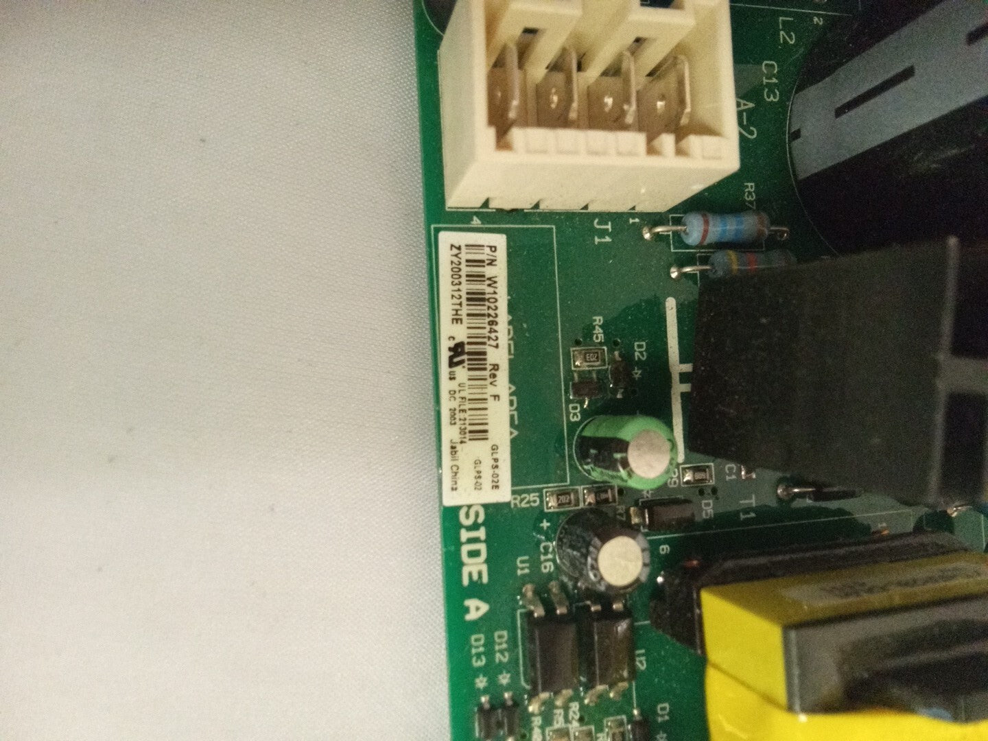 Whirlpool Refrigerator Inverter Control Board W10226427 AK-662