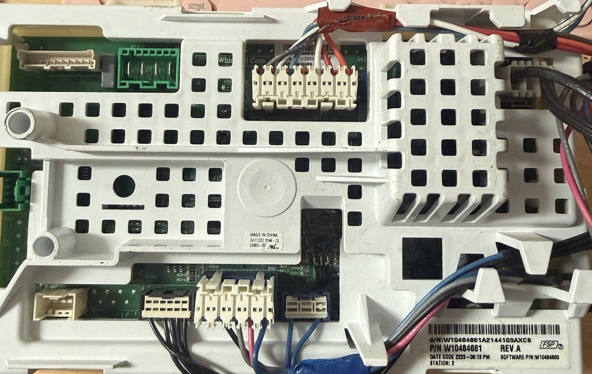 Used Whirlpool W10484681 Washer Control Board JB66