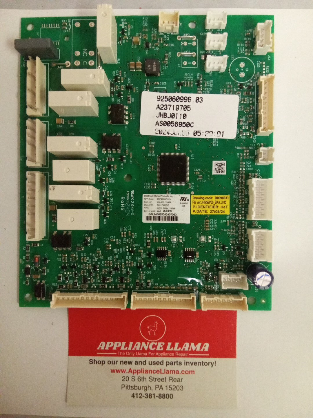 Frigidaire Fridge Control Board A05174905 AK-706