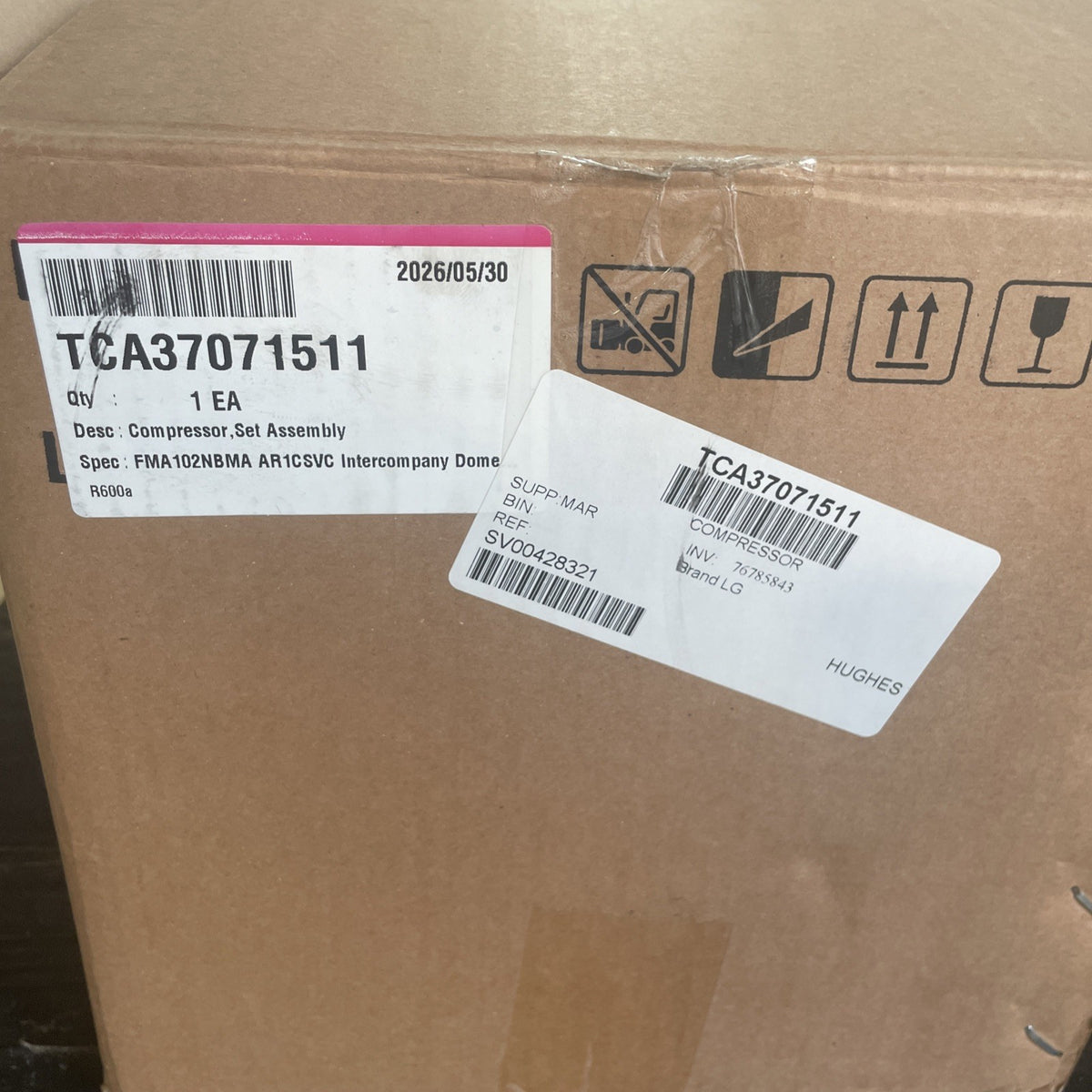 LG TCA37071511 Refrigerator Compressor BA107