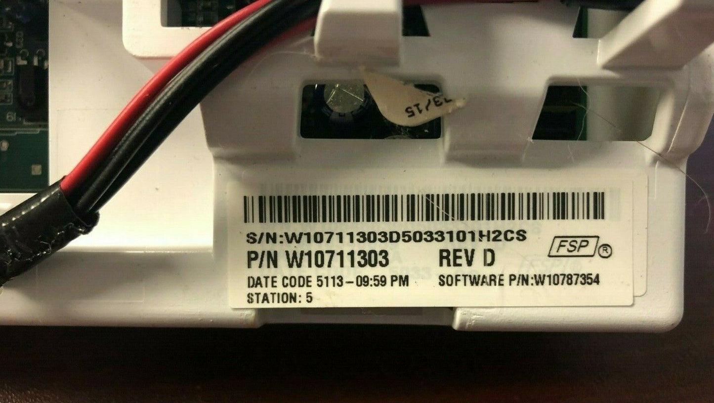 WHIRLPOOL WASHER CONTROL BOARD PART # W10711303 DC711