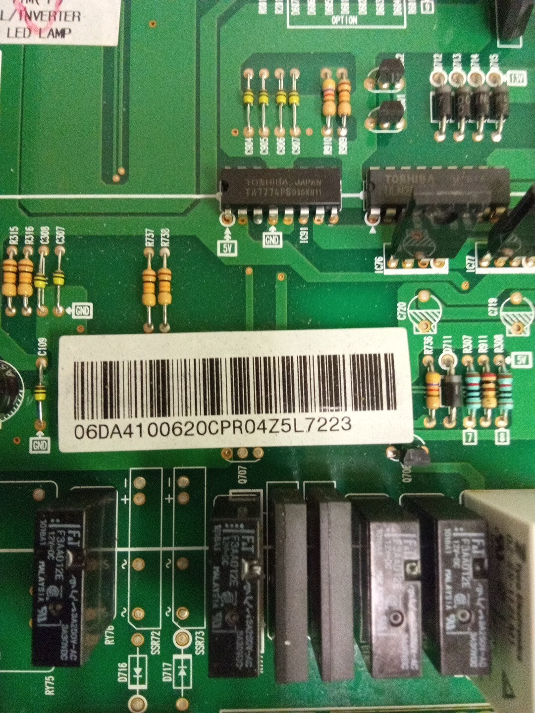Samsung Refrigerator Control DA41-00620C AK-941