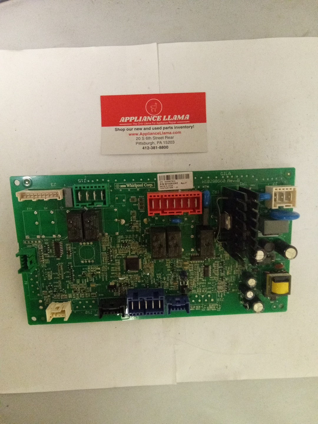 Whirlpool Washer Control Board W10253362 REV F AMK-518