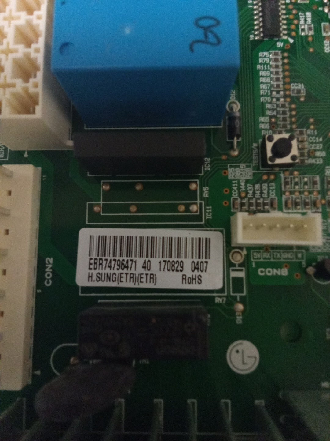 LG Fridge Control Board EBR74796471 AK-845