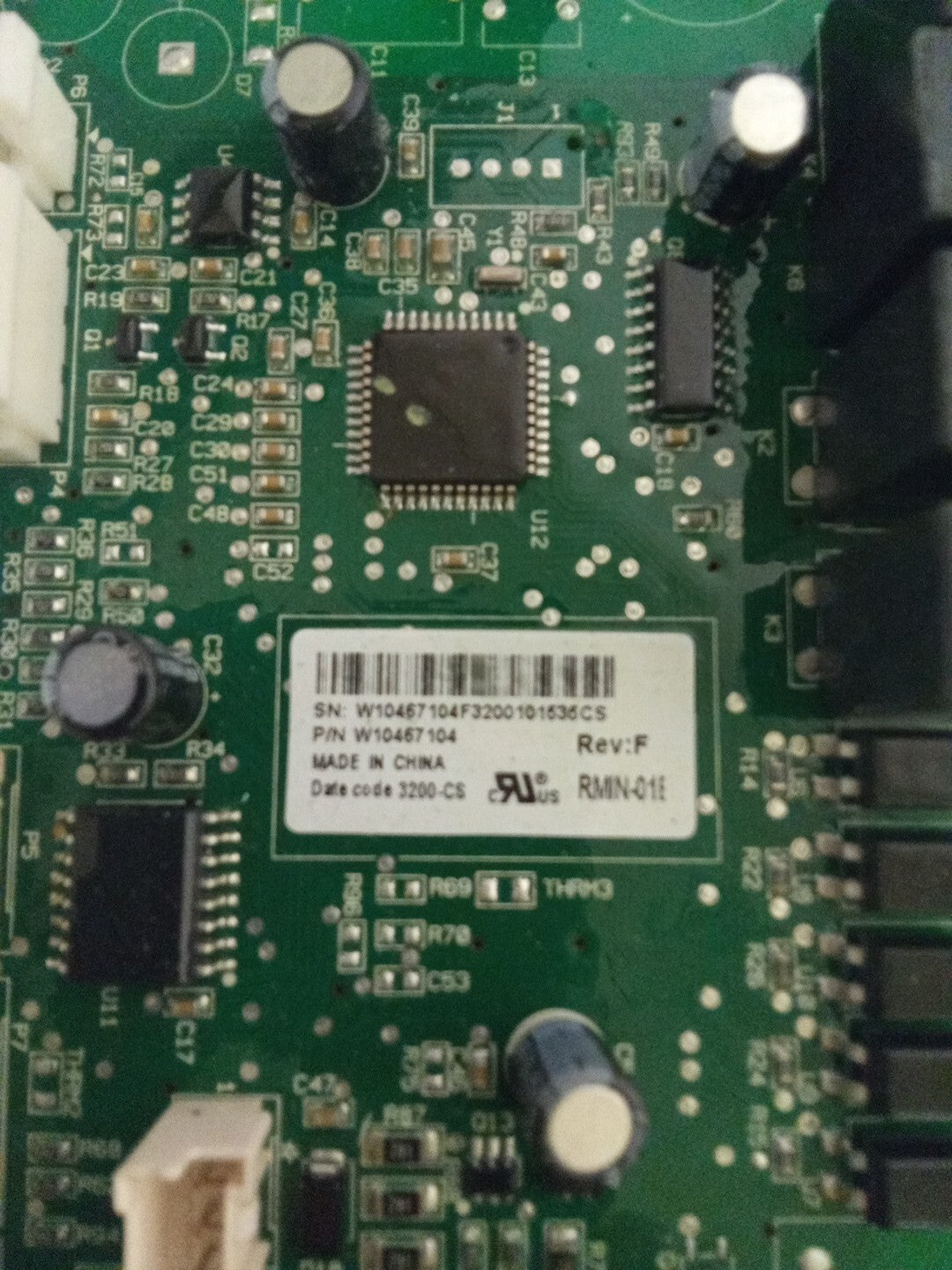 Whirlpool KitchenAid Maytag Refrigerator W10467104 Control Board AMK-225
