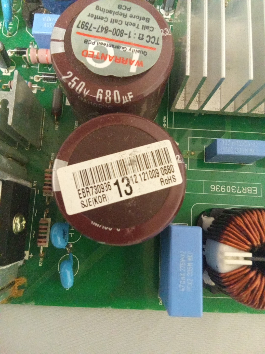 LG Refrigerator Control Board EBR73093613 AMK-156