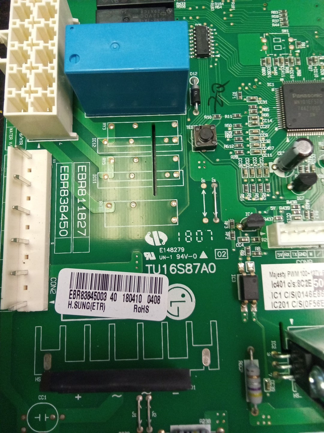 LG Fridge Control Board EBR83845003 AMK-336
