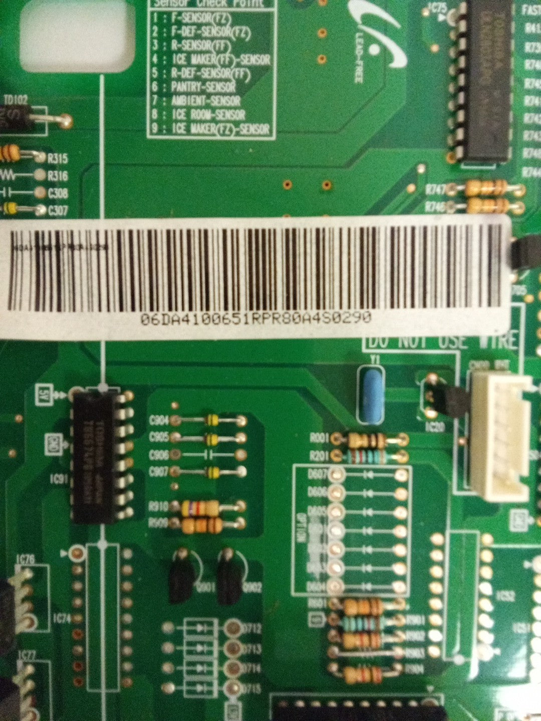 Samsung Fridge Control Board DA41-00651R AMK-683