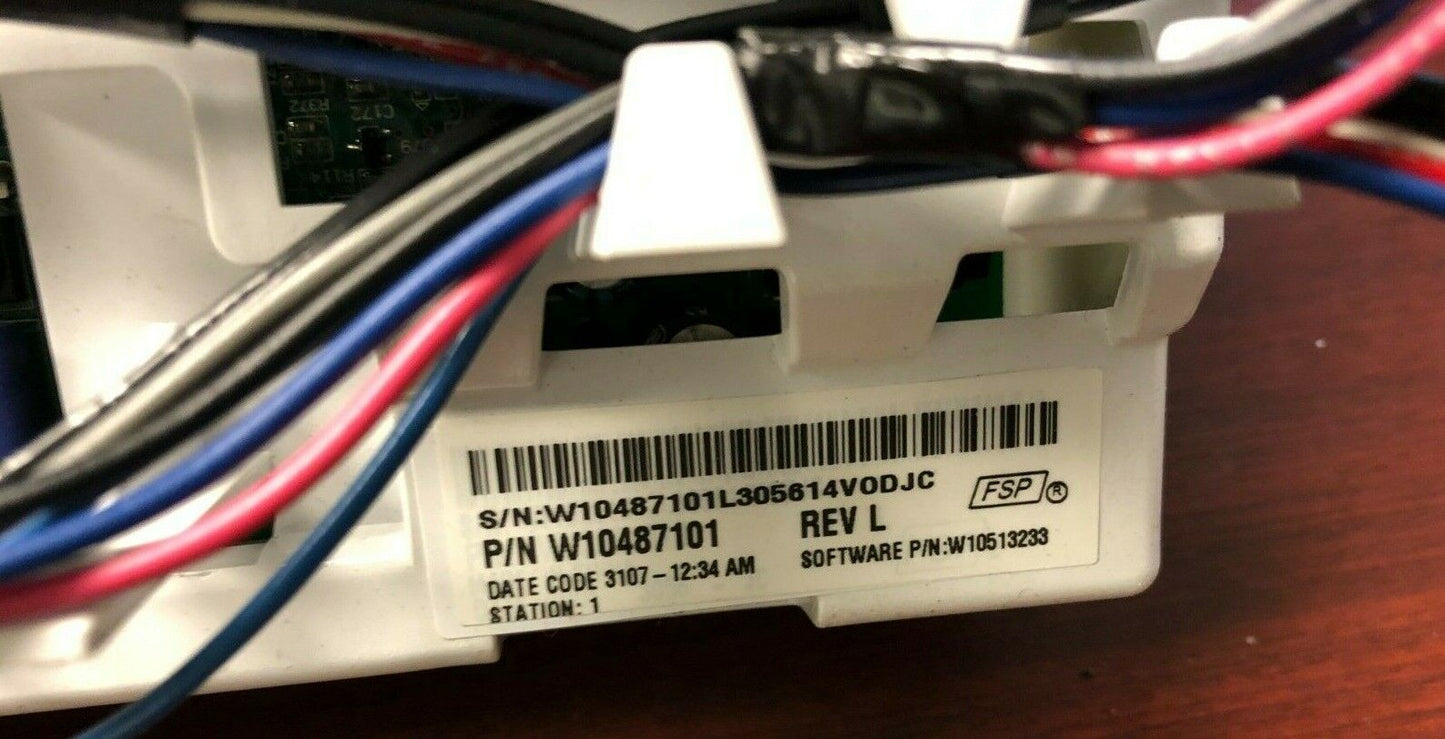 Whirlpool Washer Control Board PART # W10487101 DC702