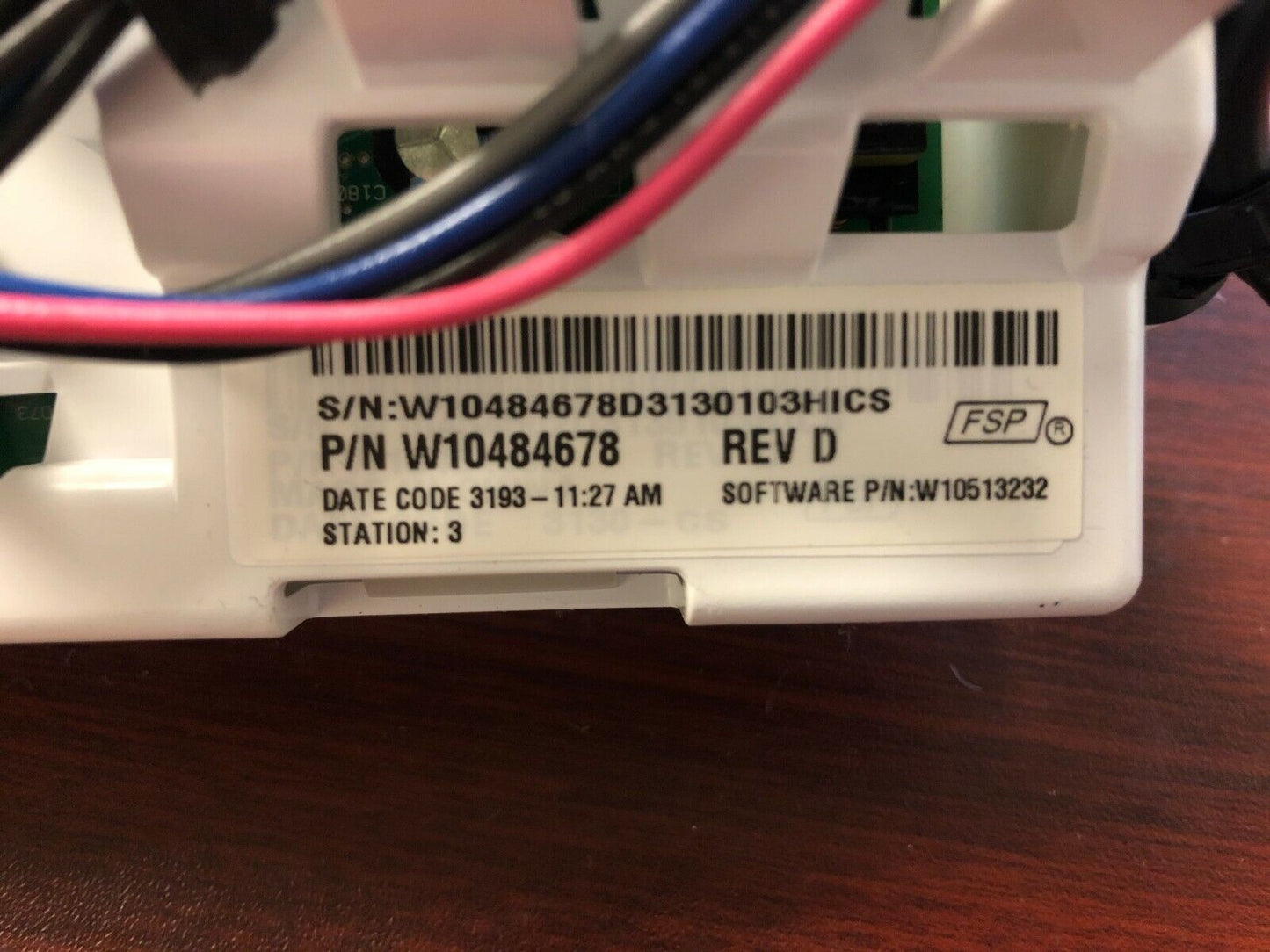 WHIRLPOOL/AMANA WASHER CONTROL BOARD PART # W10484678 DC715