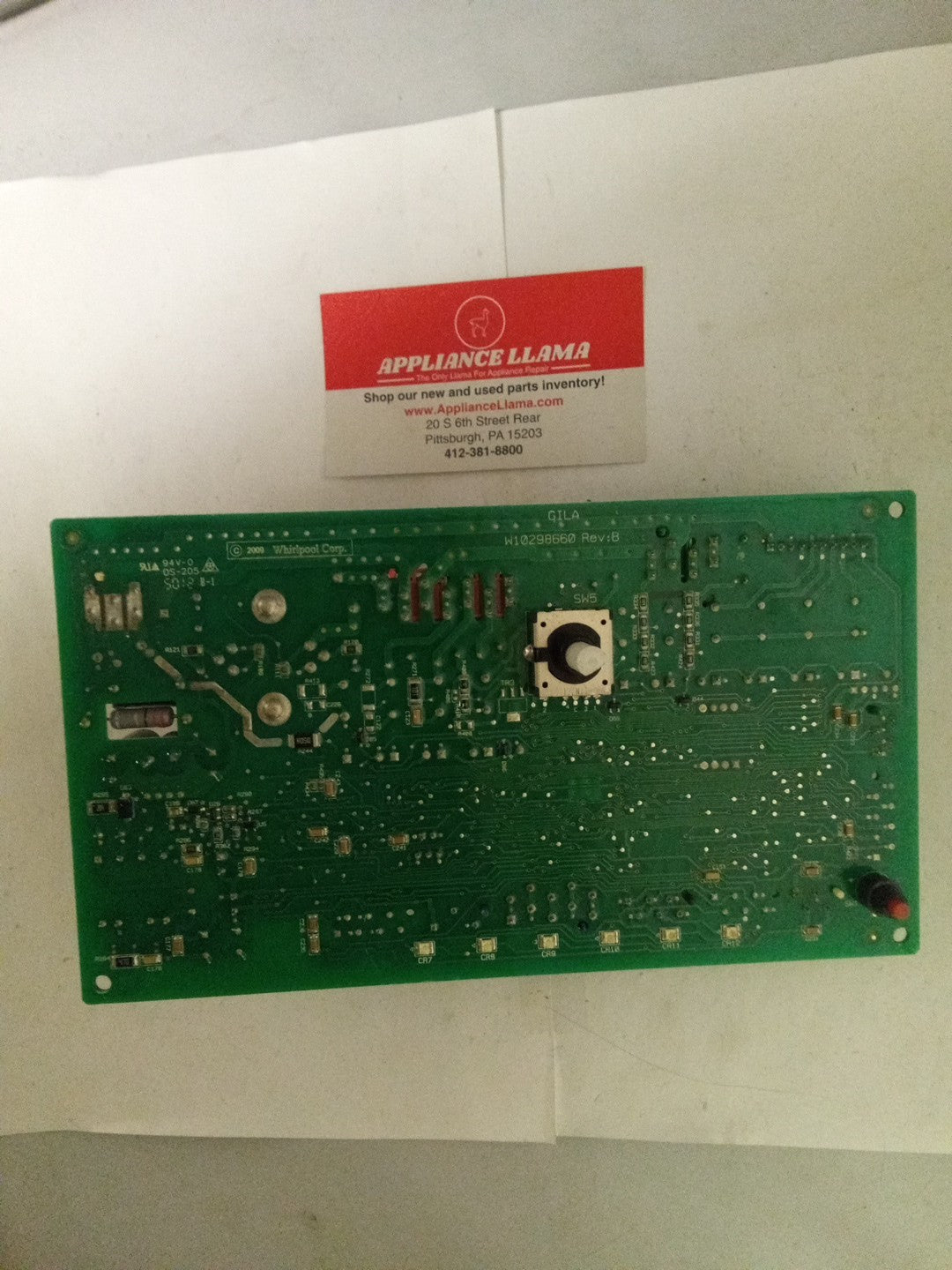 Whirlpool Washer Control Board W10253362 REV F AMK-518