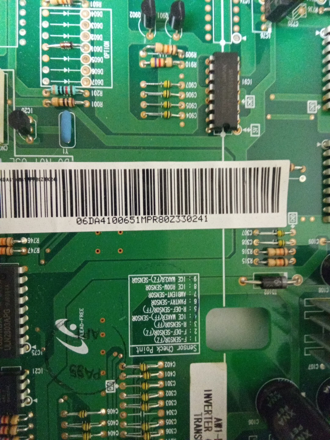 Samsung Refrigerator Control Board DA41-00651M AMK-93