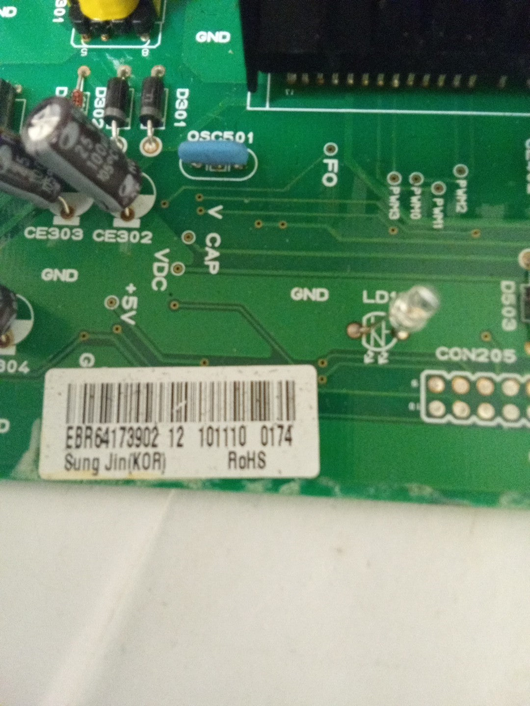 LG Refrigerator Control Board EBR64173902 AMK-334