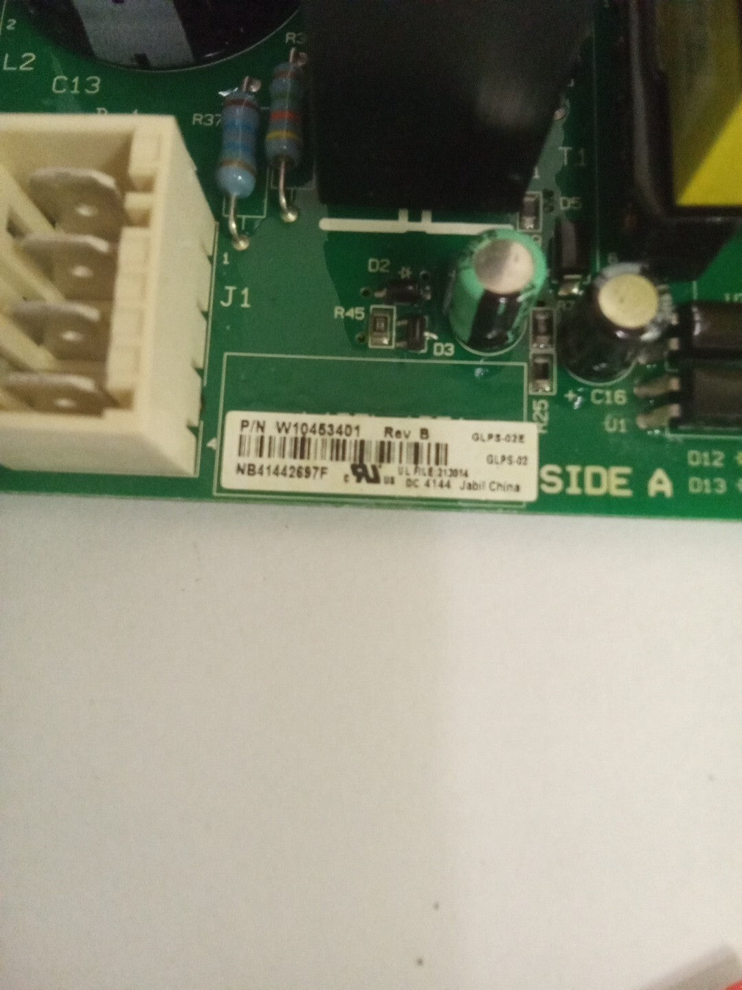 Whirlpool Fridge Control Board W10453401 AK-709