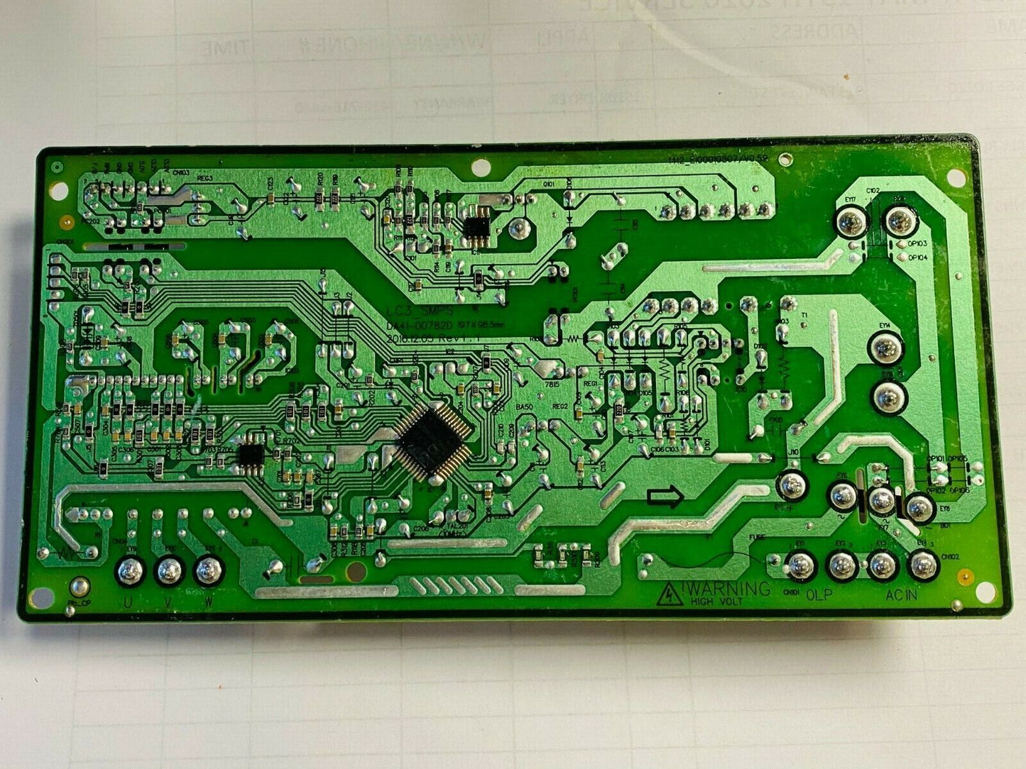Samsung Refrigerator Inverter Board DA92-00768D Used SMG9