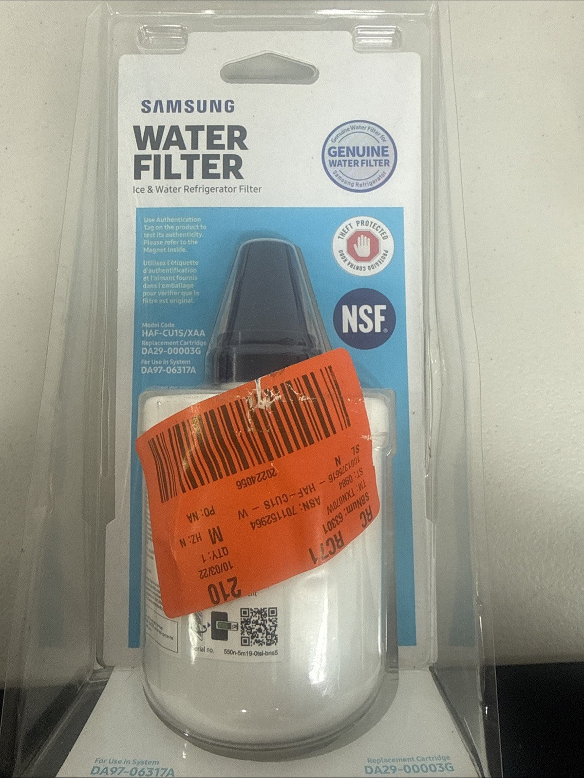New Samsung Water Filter Ice & Water Refrigerator Filter DA97-06317A New BOX1