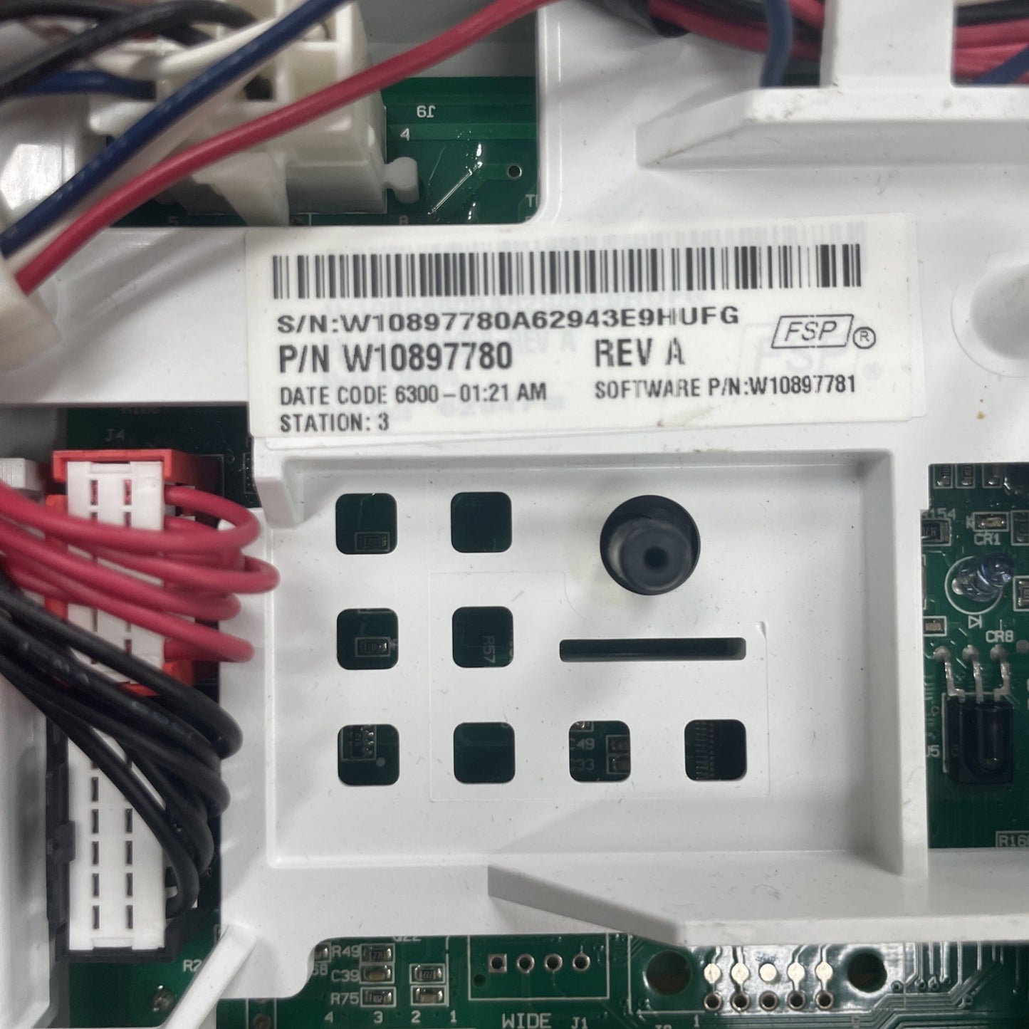 Whirlpool W10897780 Washer Main Control Board BA46