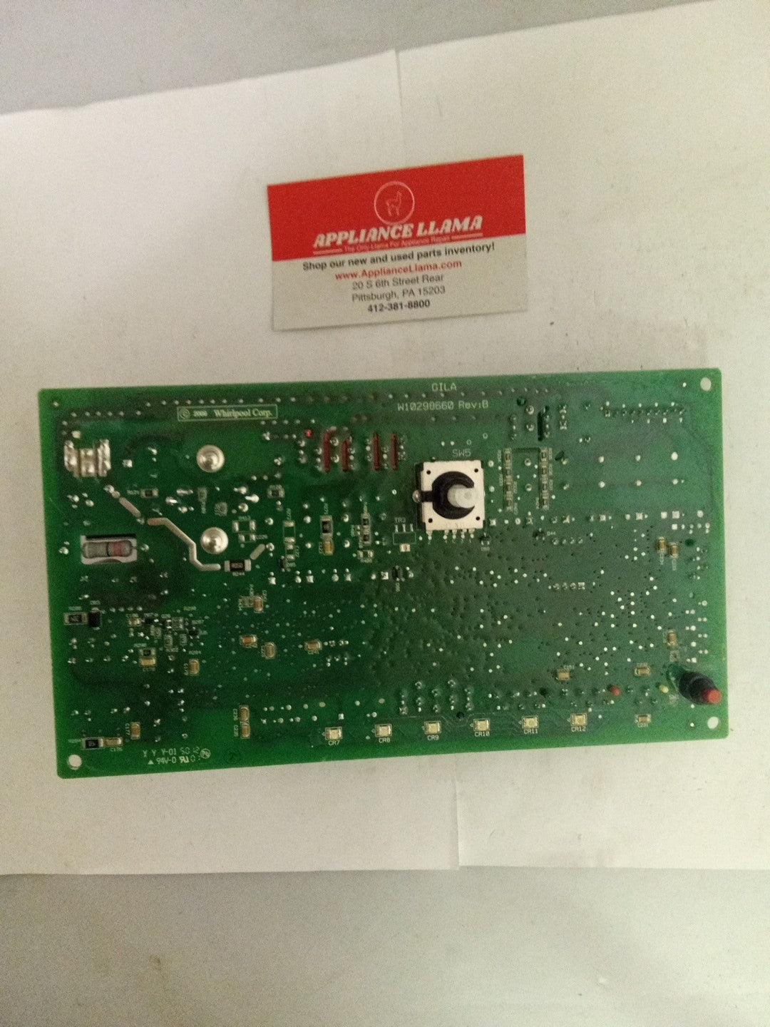 W10296024 REV E Whirlpool Washer Control Board AMK-514