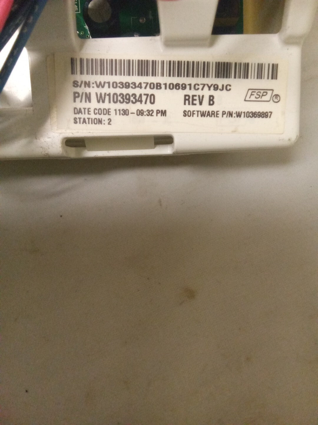 Whirlpool Washer Control Board W10393470 AK-536
