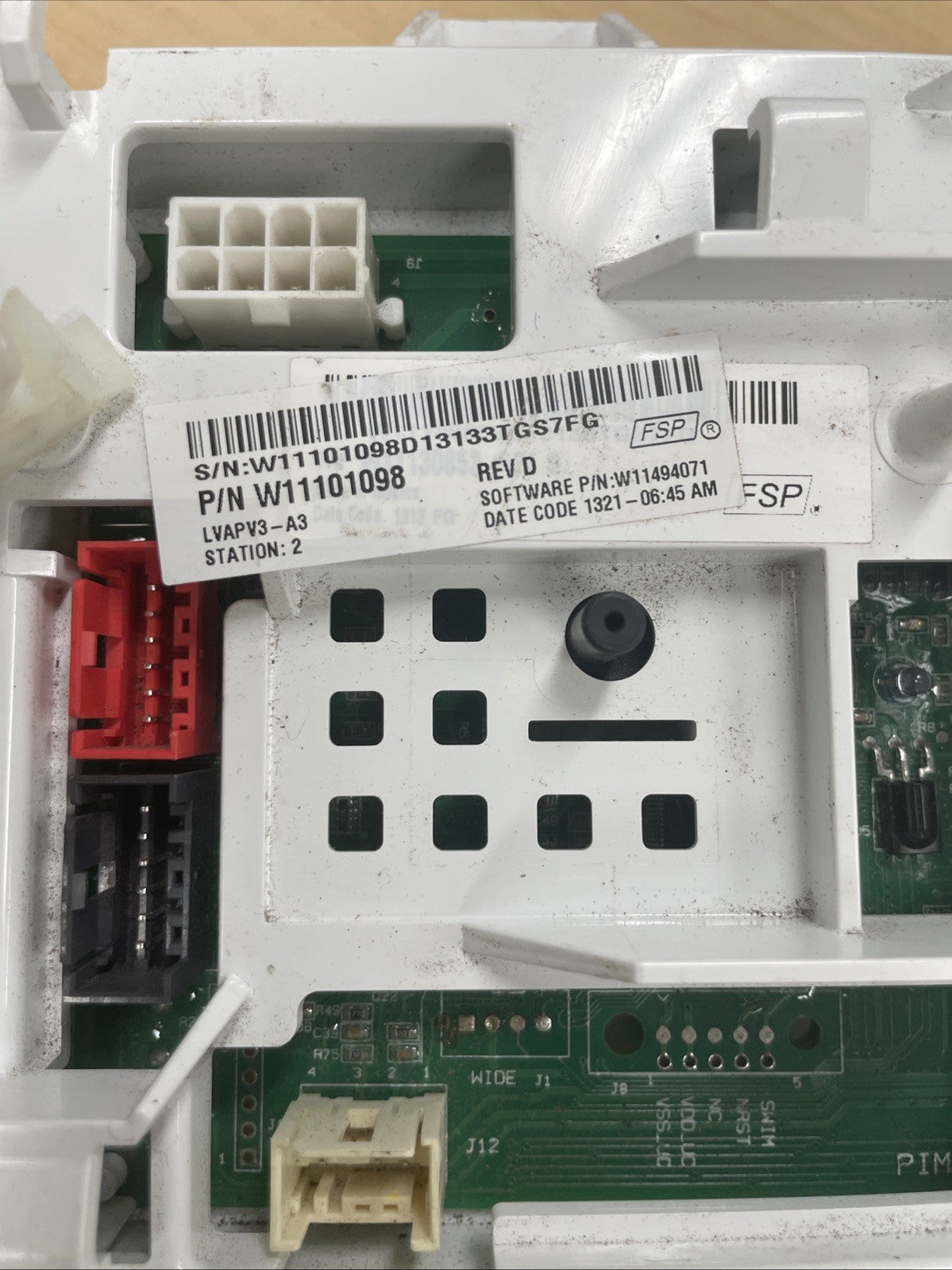 Whirlpool Washer W11101098 Control Board -BA16