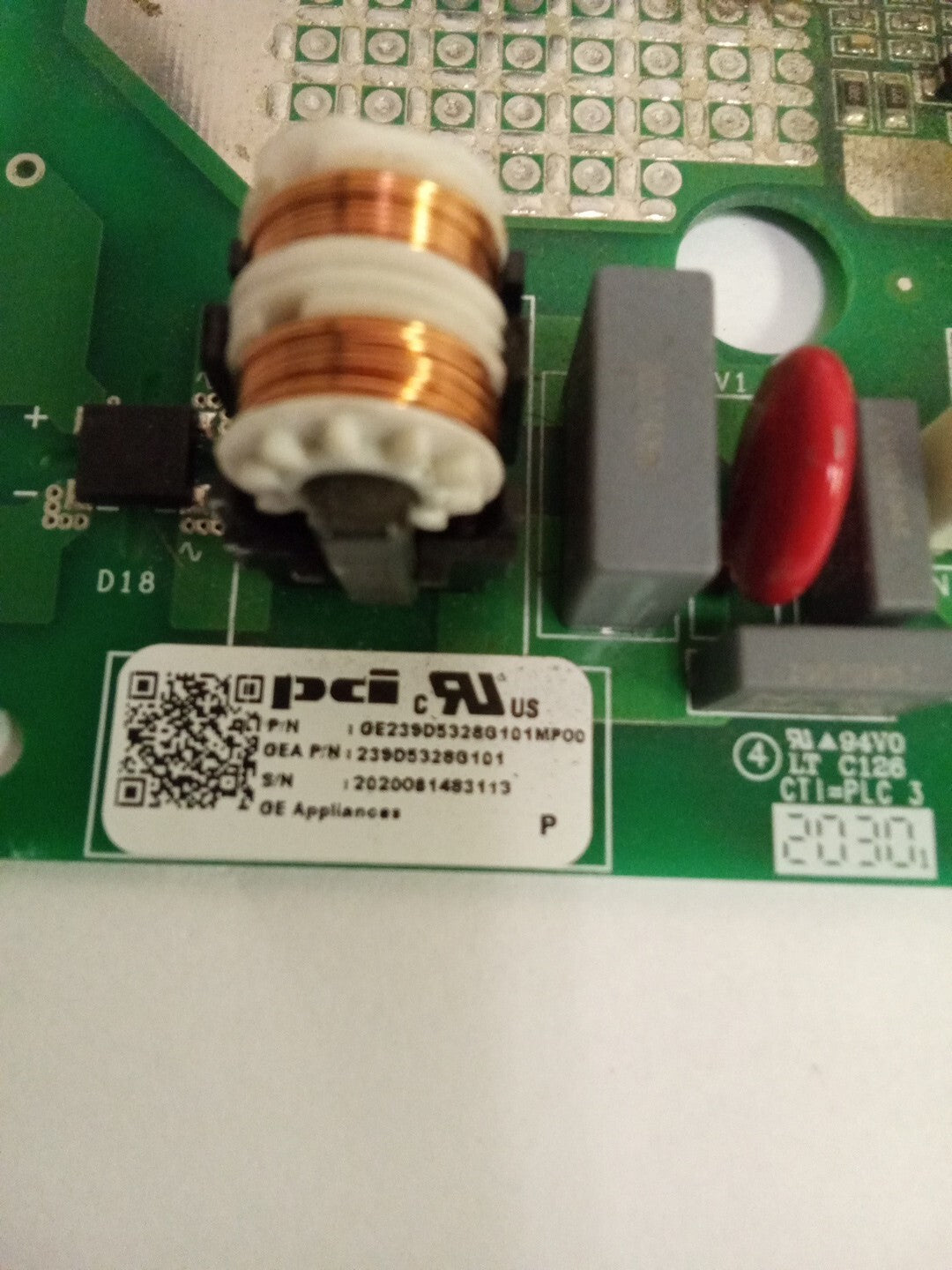 GE Refrigerator 239D5338G101 Main Control Board Assembly AK-745