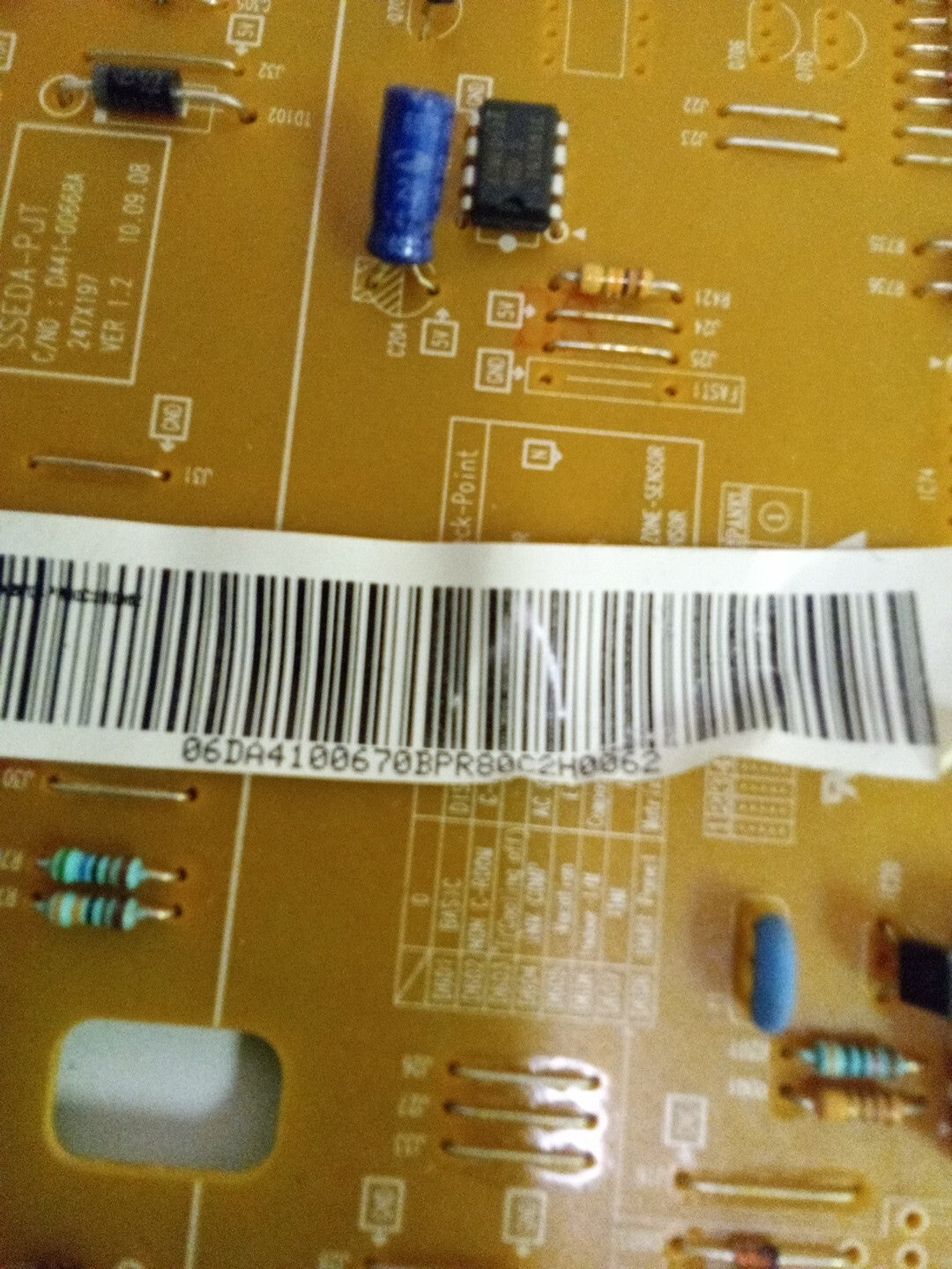 Samsung Refrigerator DA41-00670B Main Board AK-904