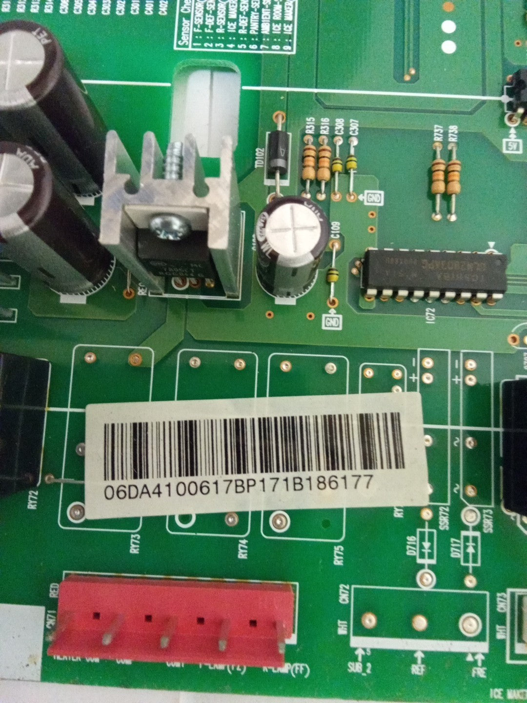 Samsung DA41-00617B Refrigerator Control Board AMK-270