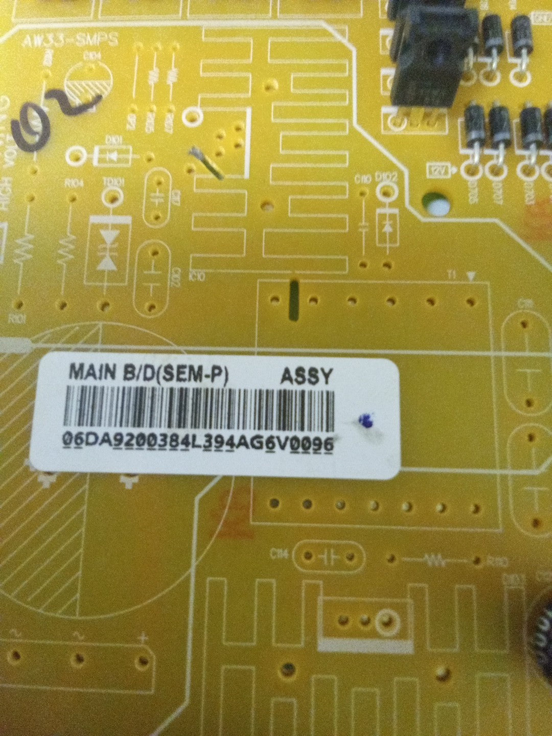 Samsung Fridge Control Board DA92-00384L AMK-604