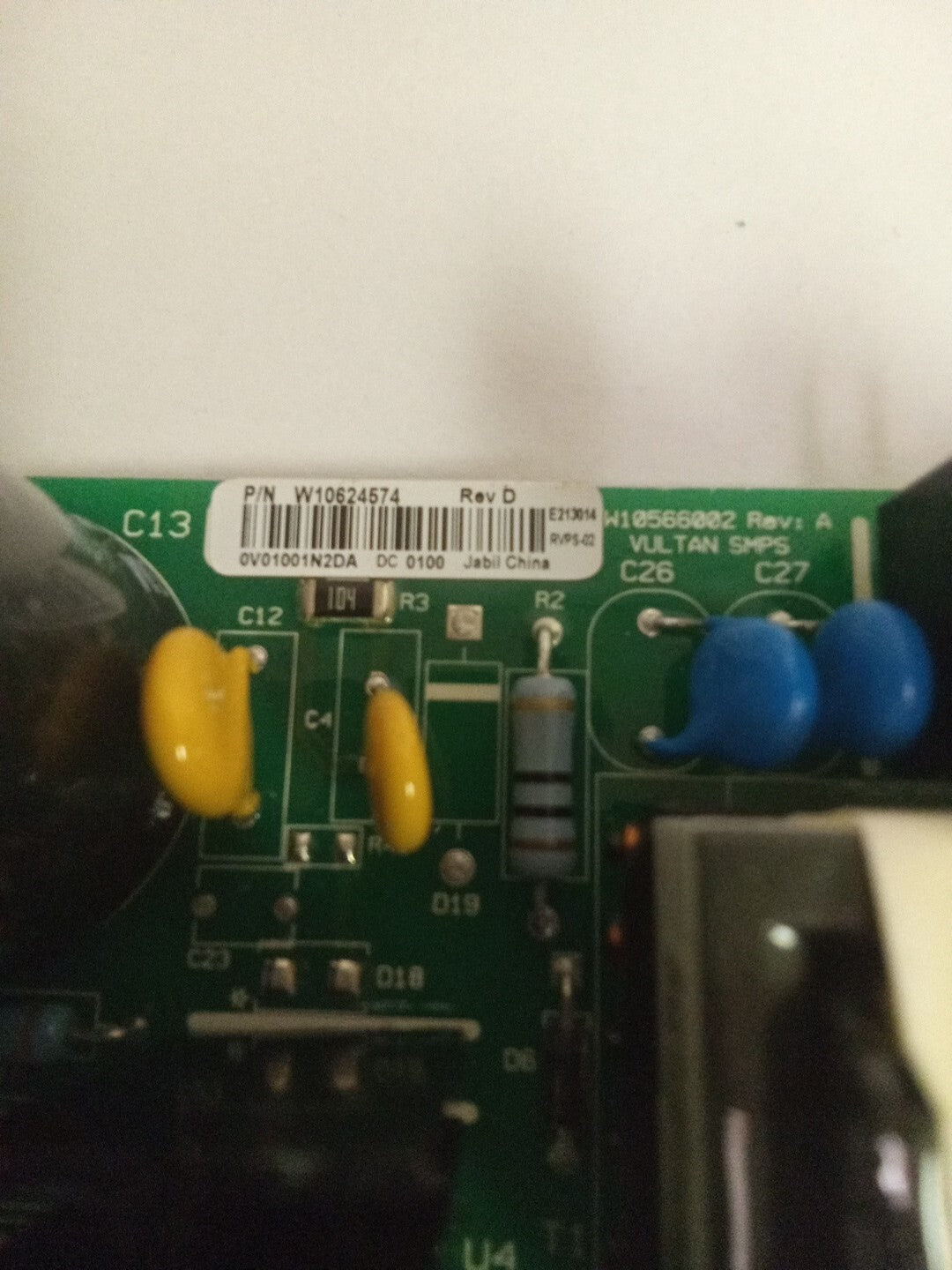 Whirlpool Fridge Control Board W10624574 AK-710