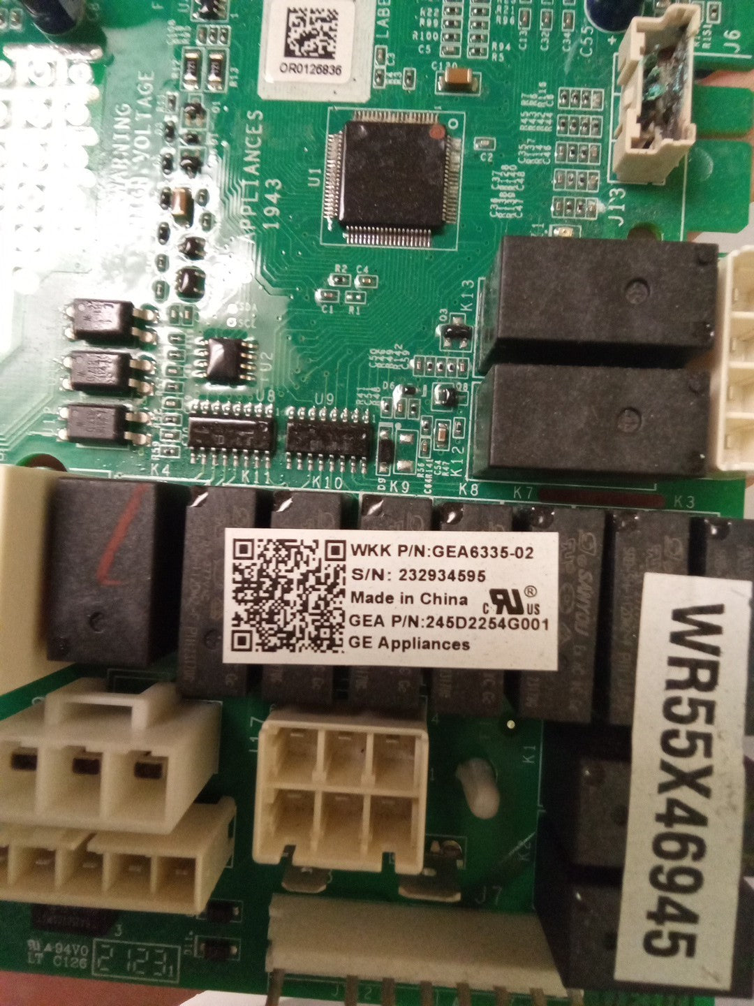 GE Refrigerator Control Board 245D2254G001 AMK-450