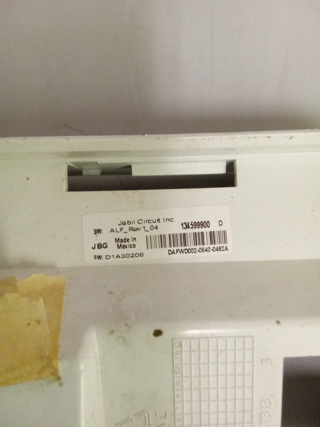 Frigidaire Dryer Interface Control Board 134599900 AK-330
