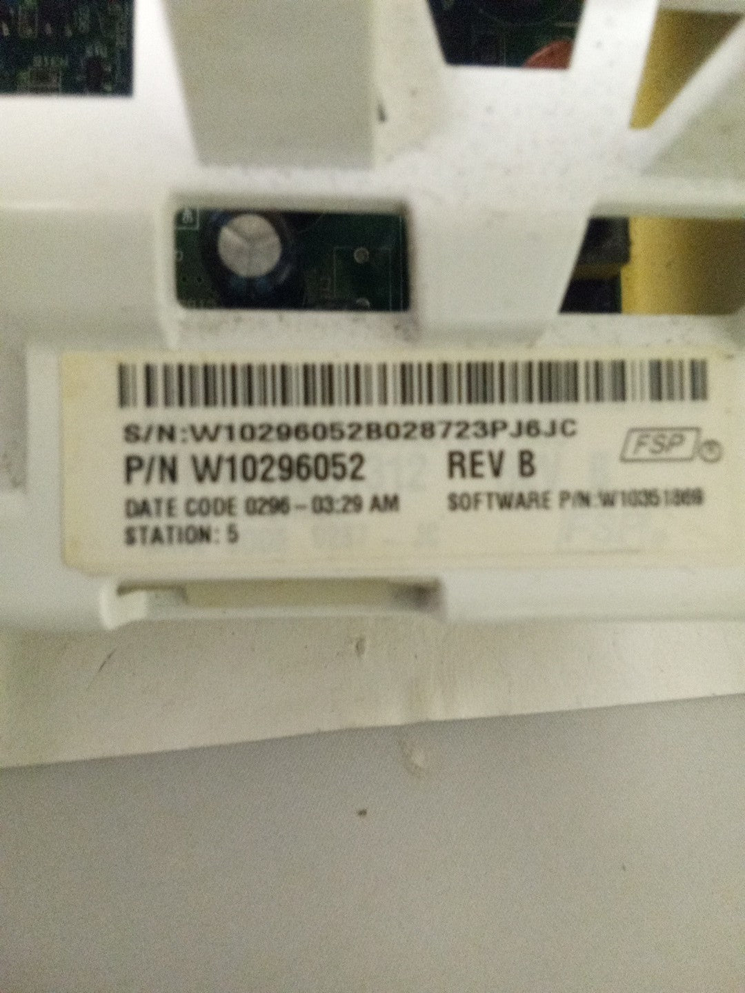 Whirlpool Washer Control Board | W10296052 AMK-573
