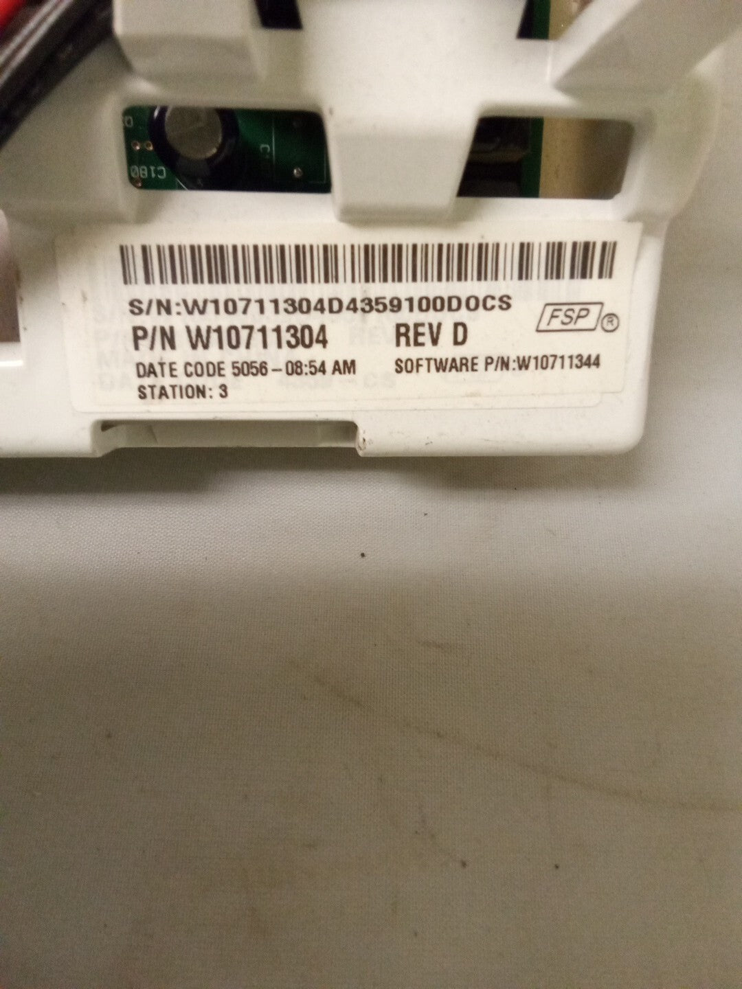 W10711304 Whirlpool Washer Control Board AK-519