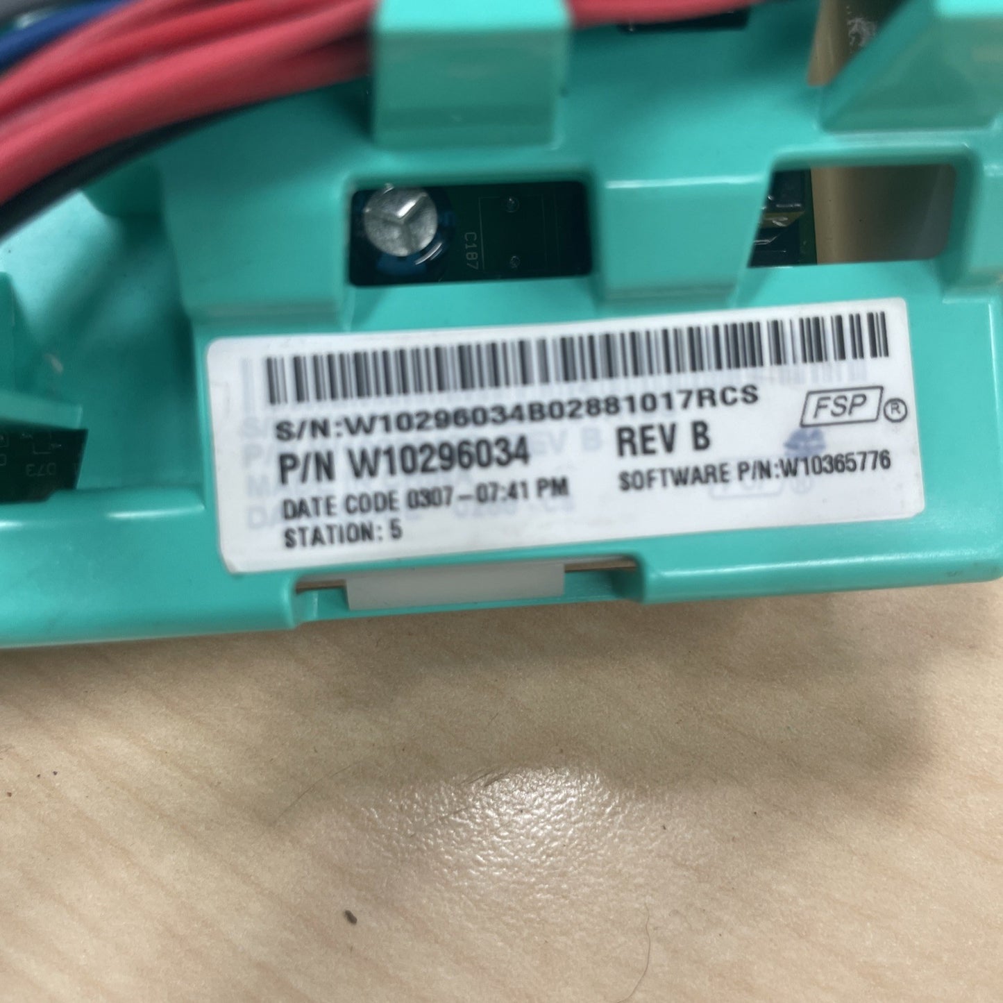 Whirlpool W10296034 Washer Control Board BA52