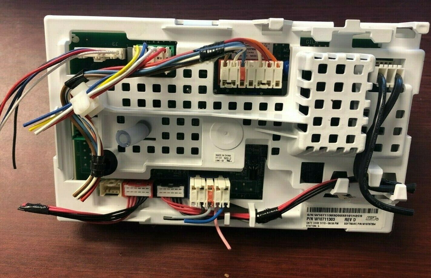 WHIRLPOOL WASHER CONTROL BOARD PART # W10711303 DC711
