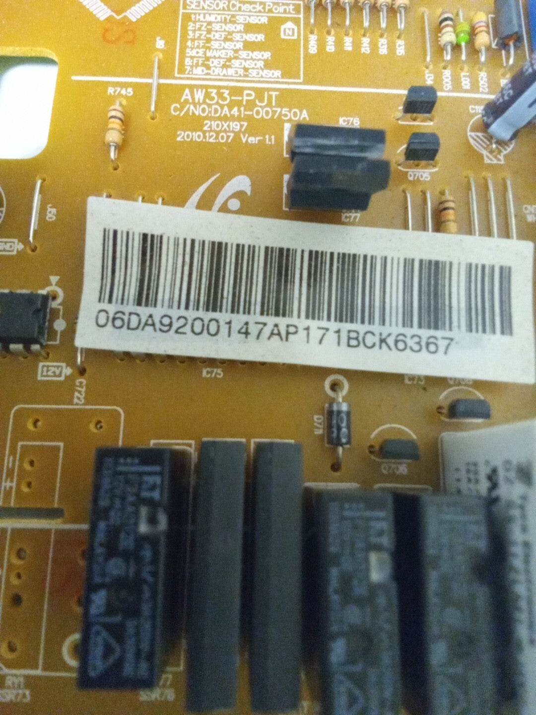 Samsung Fridge Control DA92-00147A AMK-76
