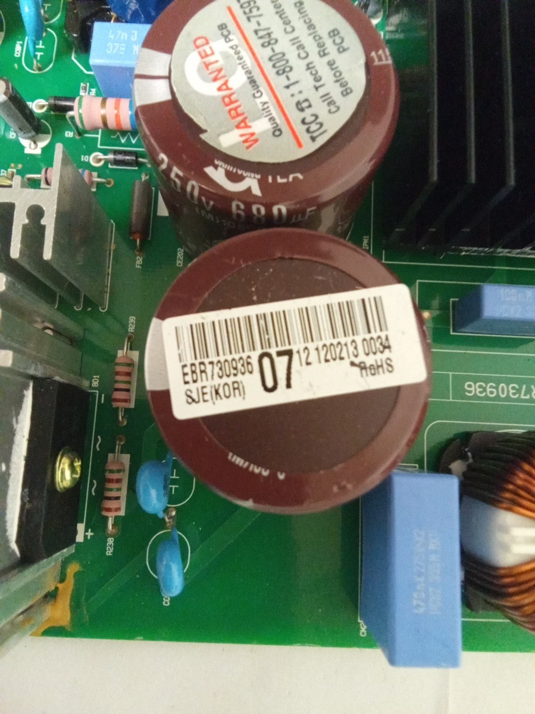 LG Fridge Control EBR73093607 Board AMK-266