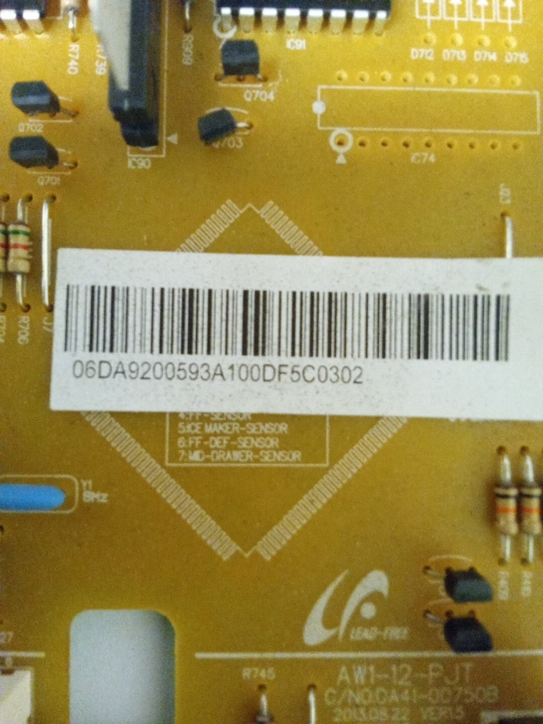 Samsung Refrigerator DA92-00593A Control Board AK-987