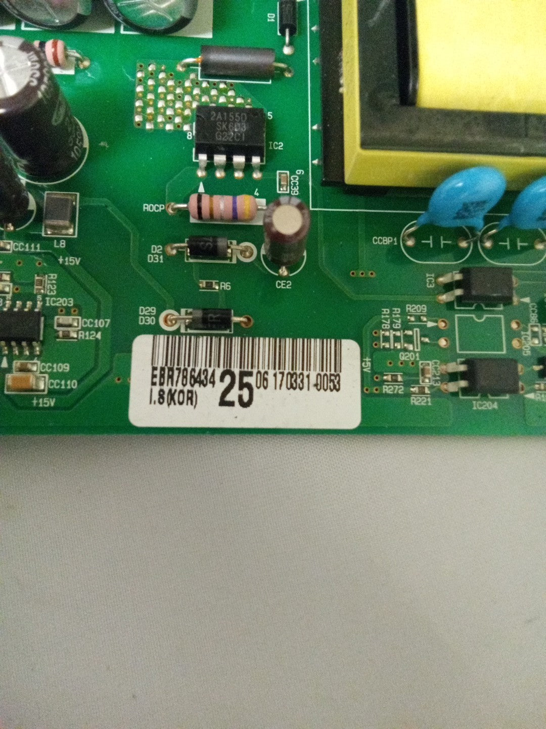 LG EBR78643425 Refrigerator Control Board AMK-413