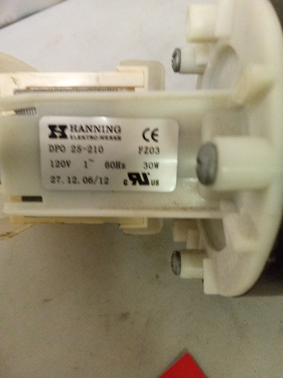 LG Dryer Drain Pump DP0 25-210 AK-587