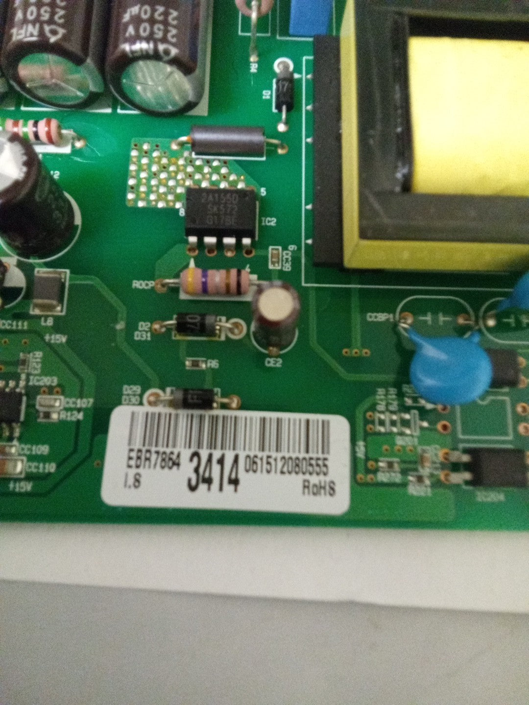 EBR78643414 LG Refrigerator Control Board AMK-328