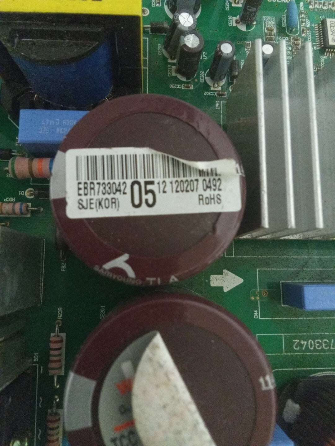 EBR73304205 LG Refrigerator Control Board AMK-151