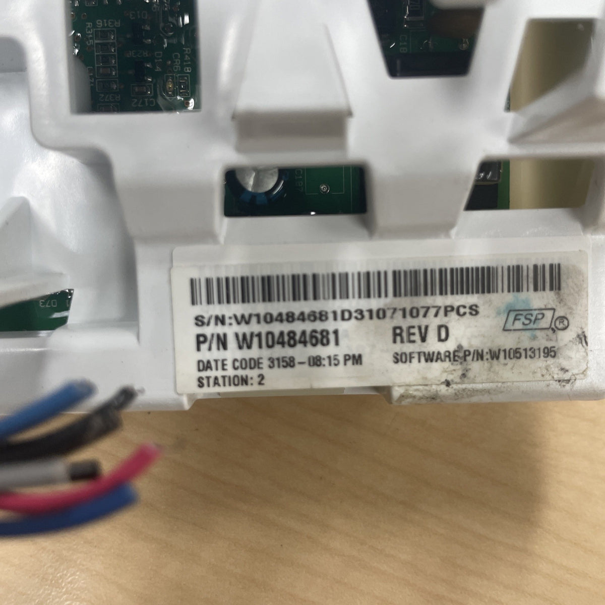 Whirlpool Washer Control Board W10484681 BA69