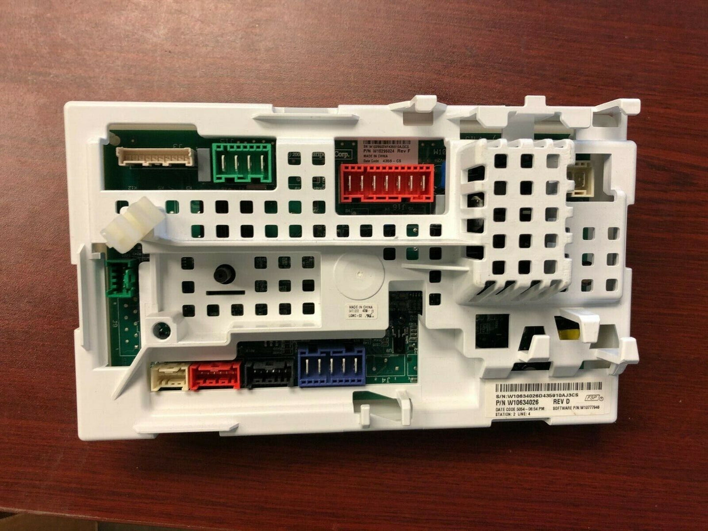 W10634026 WHIRLPOOL WASHER CONTROL BOARD DC542