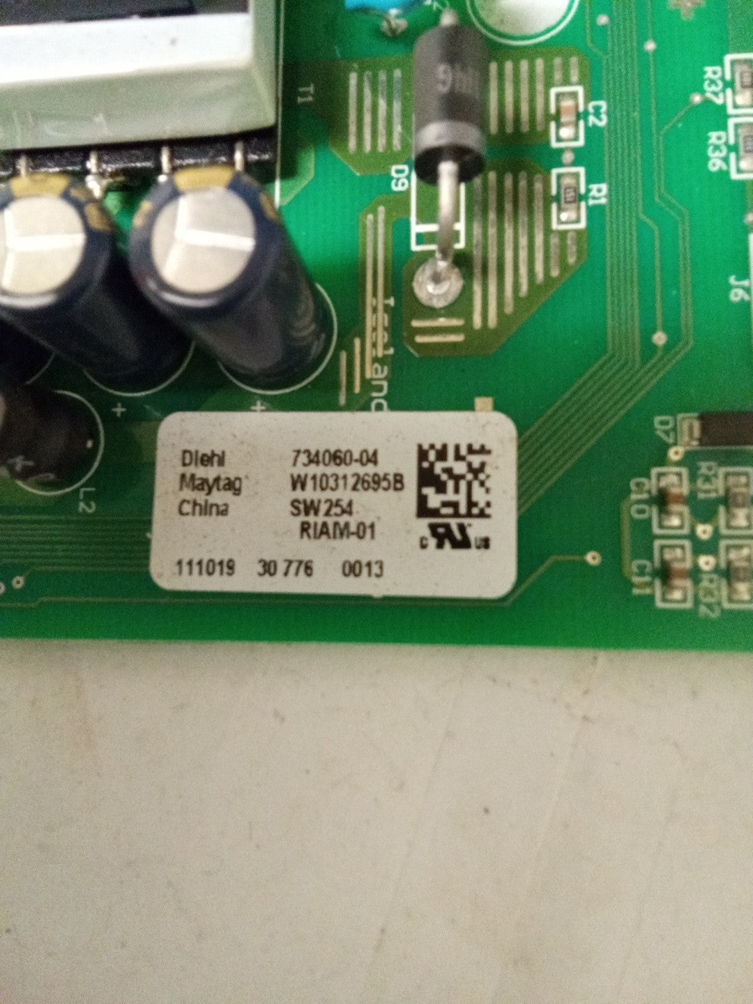 Maytag Fridge Control Board W10312695 AMK-662