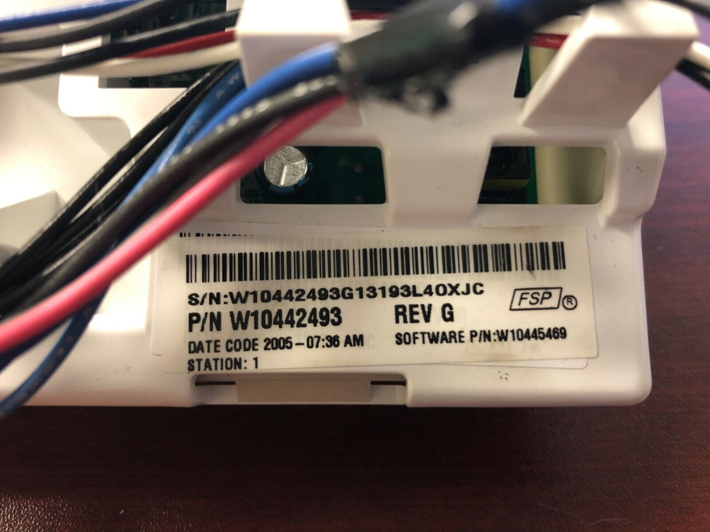 Whirlpool Washer Control Board PART # W10442493 DC698