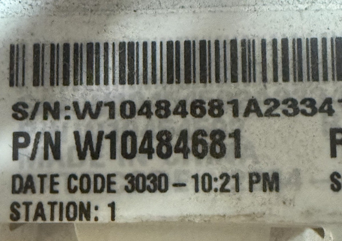 Used Whirlpool W10484681 Washer Control Board JB88