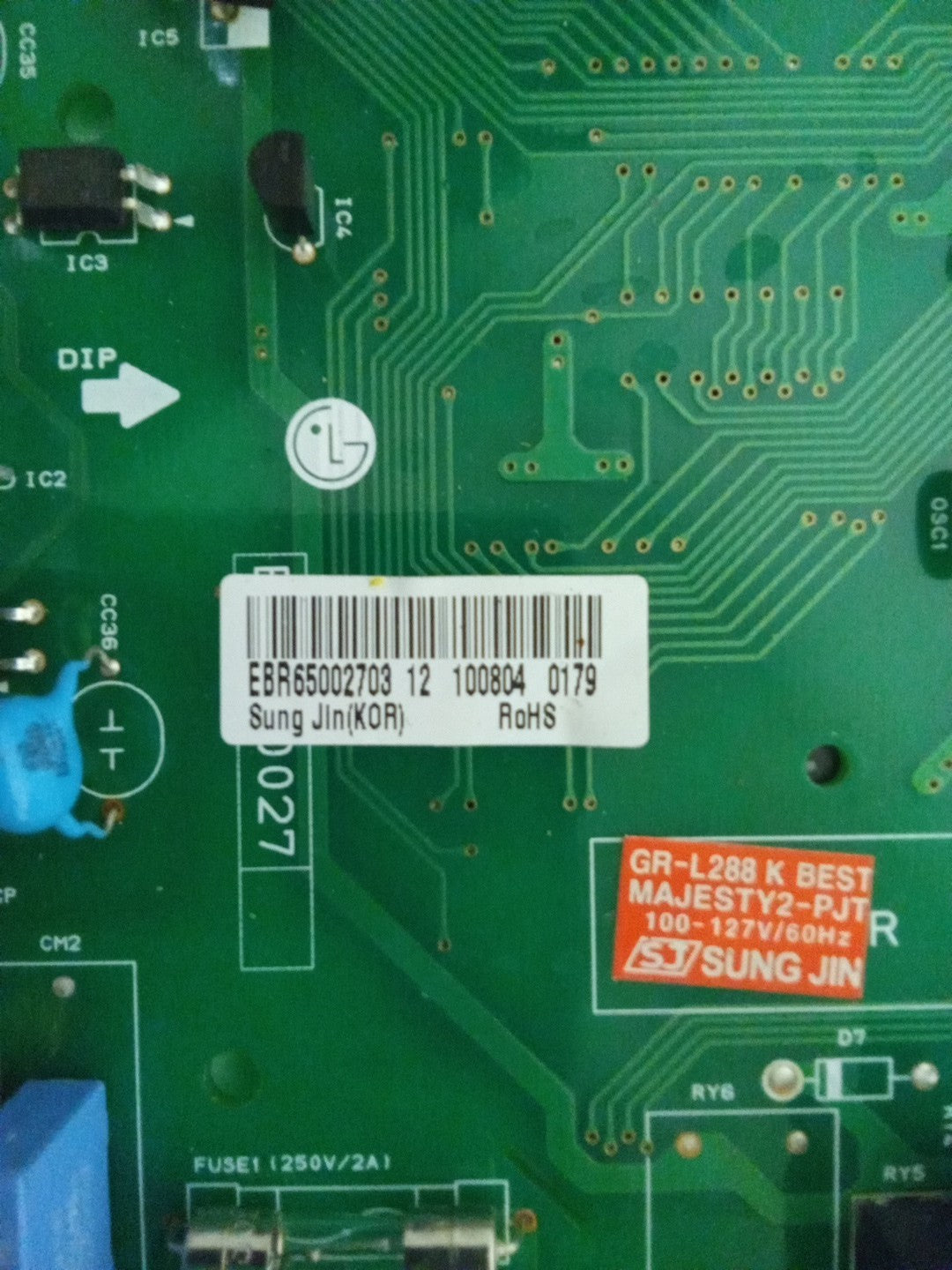 LG Refrigerator EBR65002703 Main Board AMK-238